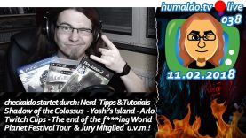 Merci, für die Nerd-Stunden, Jury ♪ – humaldo.tv #LIVE 038 vom 11.02.2018